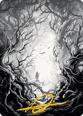 Forest 1 Art Card (Gold-Stamped Signature) [Innistrad: Midnight Hunt Art Series] | GnG Games