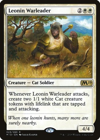 Leonin Warleader [Core Set 2019] | GnG Games