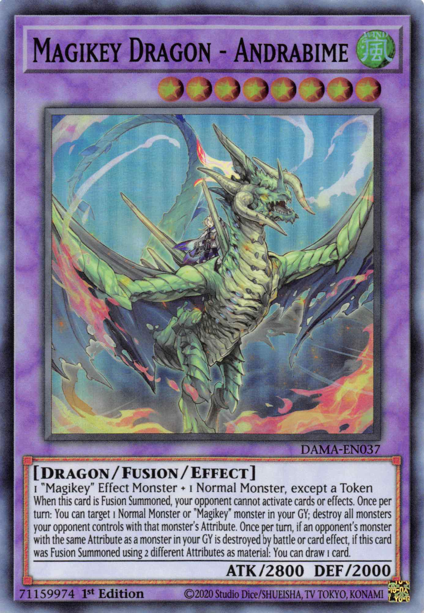 Magikey Dragon - Andrabime [DAMA-EN037] Super Rare | GnG Games