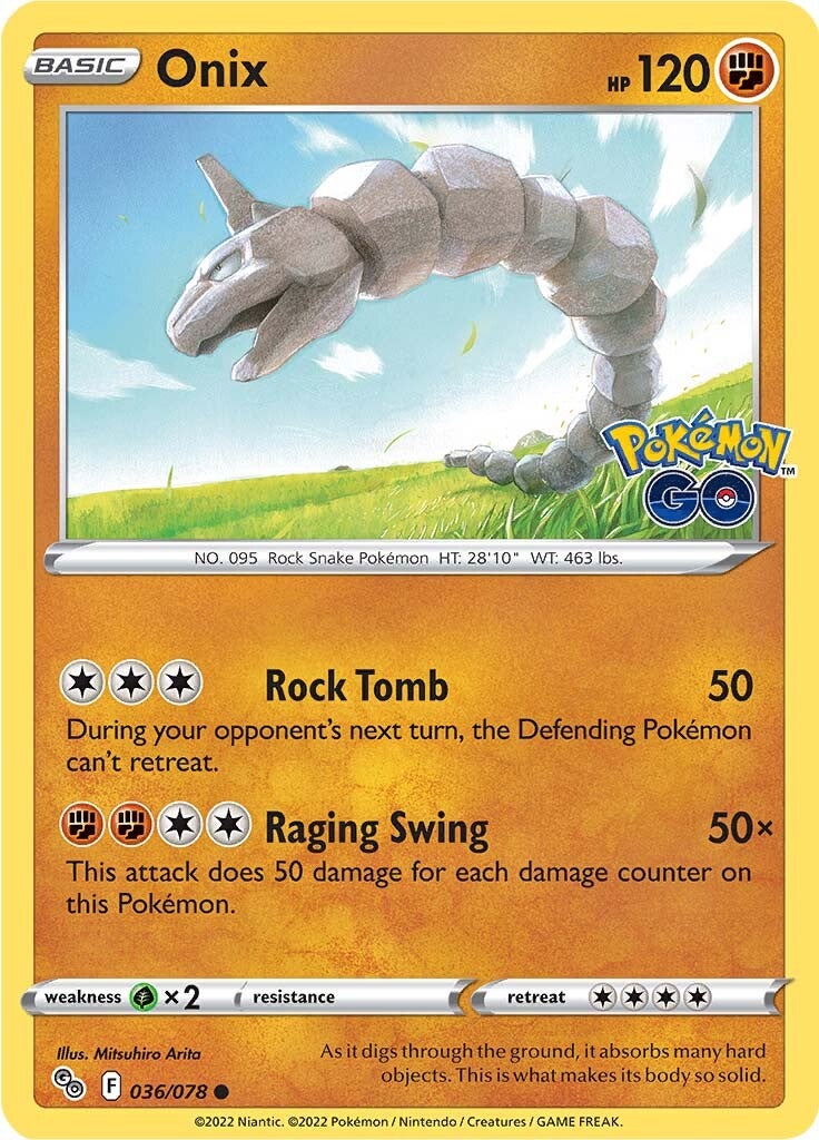 Onix (036/078) [Pokémon GO] | GnG Games