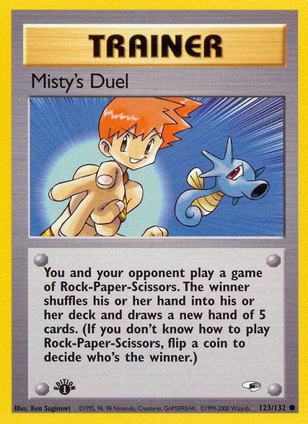 Misty's Duel (123/132) [Gym Heroes 1st Edition] | GnG Games