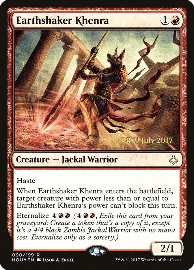 Earthshaker Khenra  [Hour of Devastation Prerelease Promos] | GnG Games