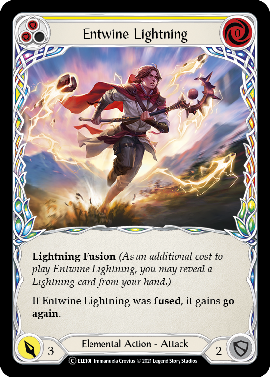 Entwine Lightning (Yellow) [U-ELE101] Unlimited Rainbow Foil | GnG Games