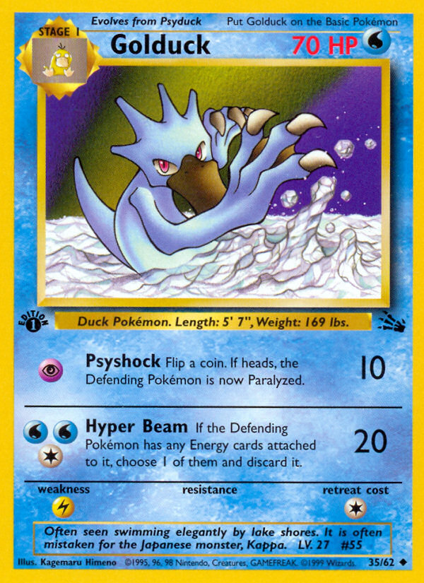 Golduck (35/62) [Fossil 1st Edition] | GnG Games