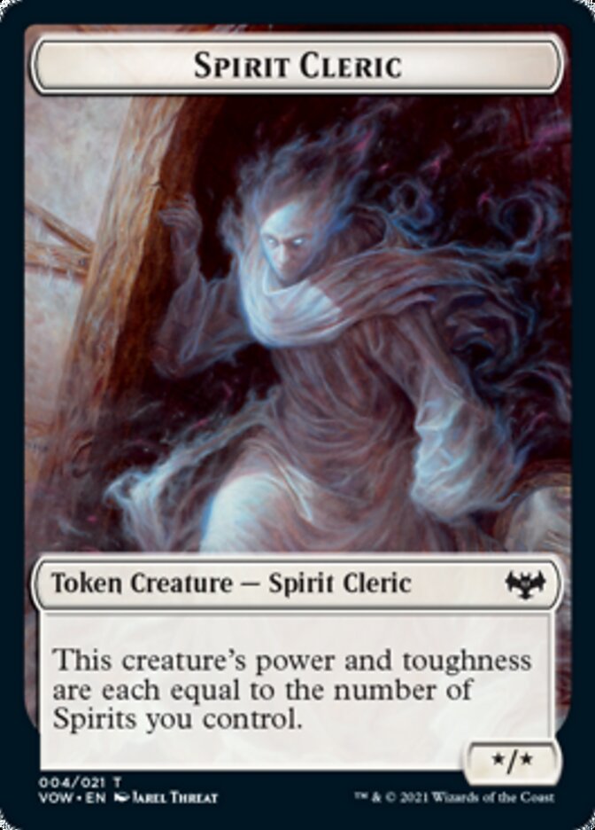 Spirit Cleric Token [Innistrad: Crimson Vow Tokens] | GnG Games