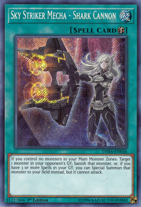 Sky Striker Mecha - Shark Cannon [DASA-EN036] Secret Rare | GnG Games