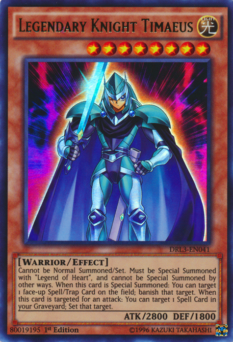 Legendary Knight Timaeus [DRL3-EN041] Ultra Rare | GnG Games