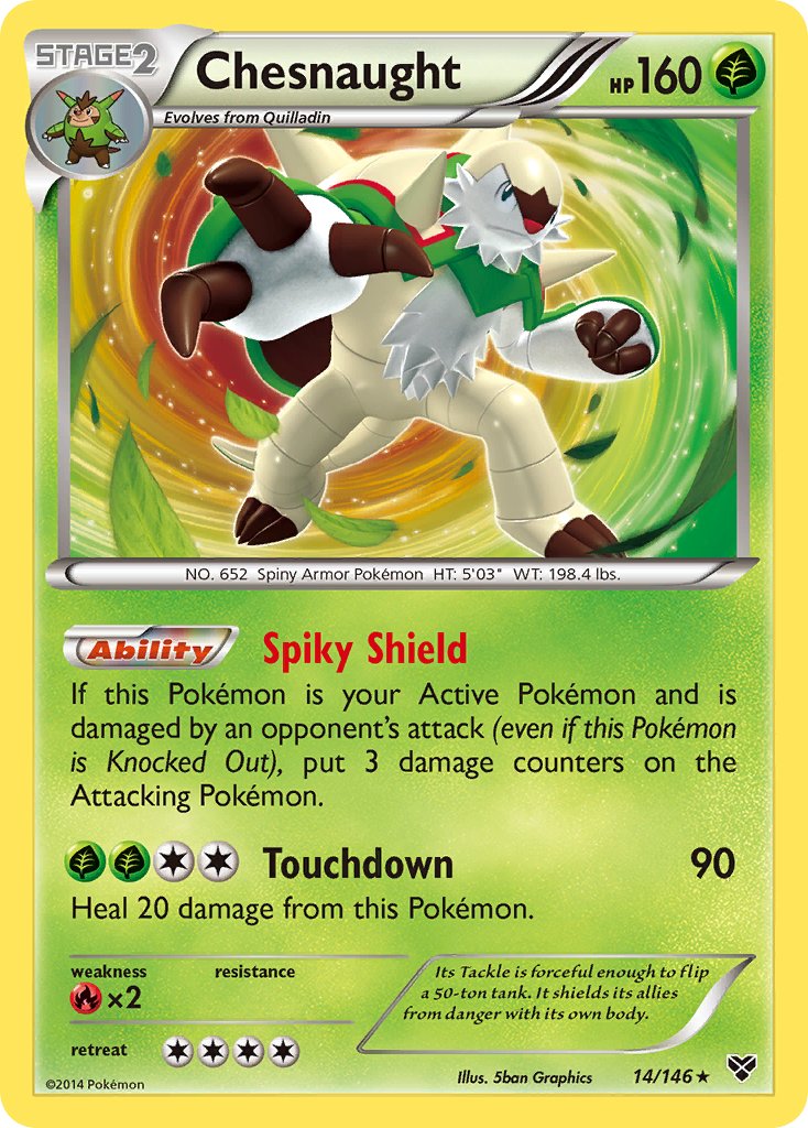 Chesnaught (14/146) (Cosmos Holo) (Blister Exclusive) [XY: Base Set] | GnG Games