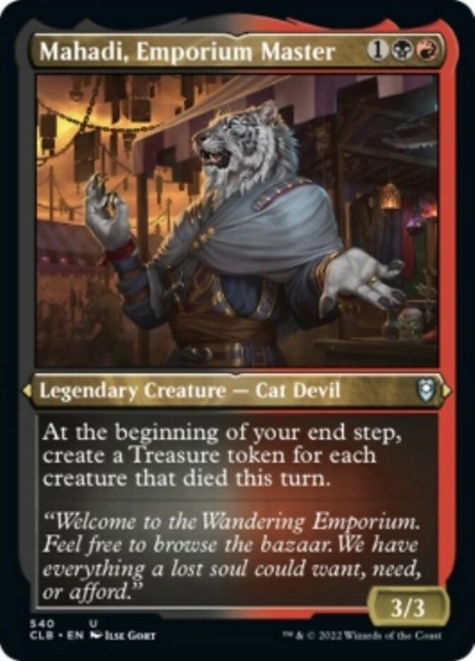 Mahadi, Emporium Master (Foil Etched) [Commander Legends: Battle for Baldur's Gate] | GnG Games