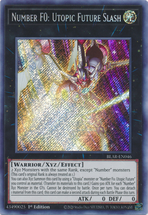 Number F0: Utopic Future Slash [BLAR-EN046] Secret Rare | GnG Games