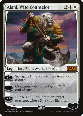 Ajani, Wise Counselor [Core Set 2019] | GnG Games