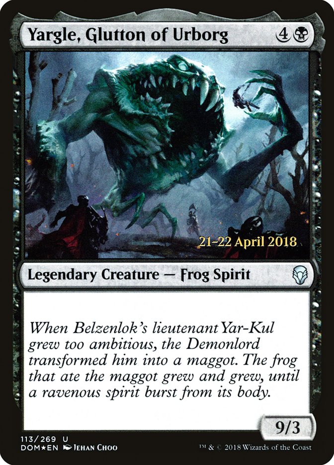 Yargle, Glutton of Urborg  [Dominaria Prerelease Promos] | GnG Games