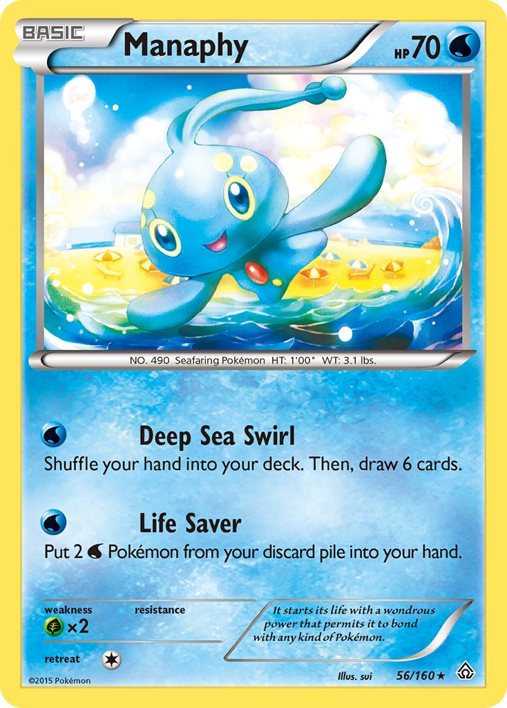 Manaphy (56/160) (Battle Arena Deck Exclusive) (Theme Deck Exclusive) [XY: Primal Clash] | GnG Games