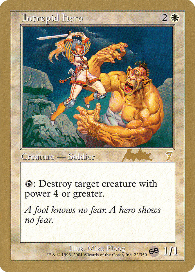 Intrepid Hero (Brian Kibler) (SB) [World Championship Decks 2002] | GnG Games