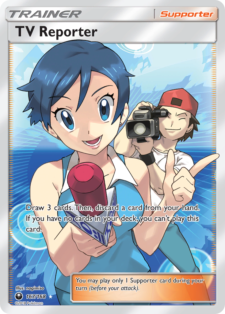 TV Reporter (167/168) [Sun & Moon: Celestial Storm] | GnG Games