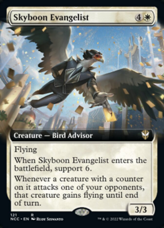 Skyboon Evangelist (Extended Art) [Streets of New Capenna Commander] | GnG Games