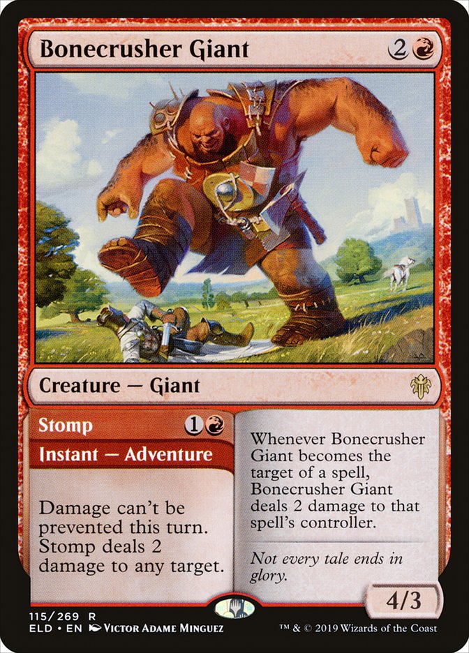 Bonecrusher Giant // Stomp [Throne of Eldraine] | GnG Games