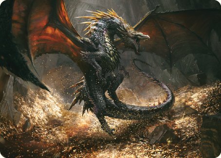 Cavern-Hoard Dragon Art Card [The Lord of the Rings: Tales of Middle-earth Art Series] | GnG Games