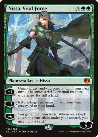 Nissa, Vital Force [Kaladesh Promos] | GnG Games