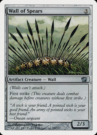 Wall of Spears [Eighth Edition] | GnG Games