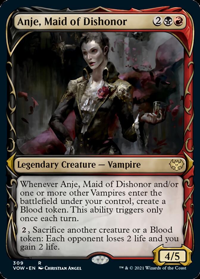 Anje, Maid of Dishonor (Showcase Fang Frame) [Innistrad: Crimson Vow] | GnG Games