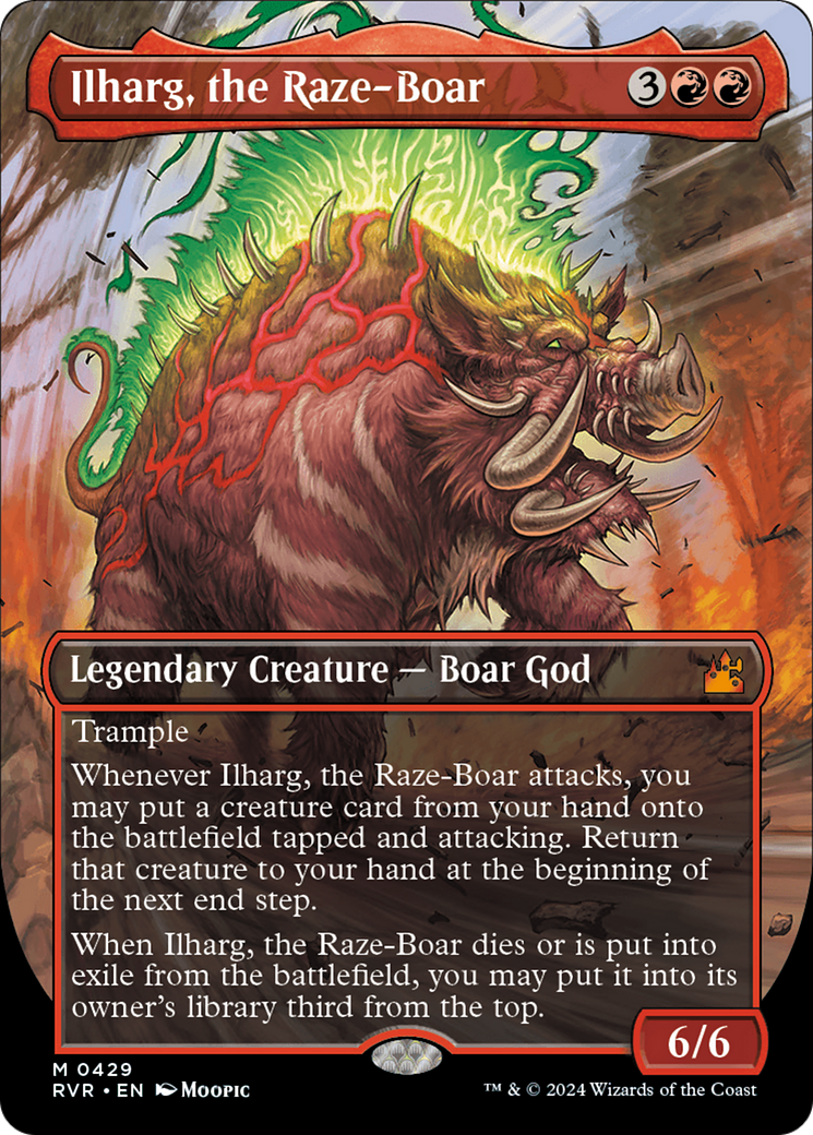 Ilharg, the Raze-Boar (Anime Borderless) [Ravnica Remastered] | GnG Games