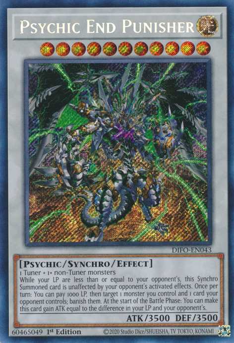 Psychic End Punisher [DIFO-EN043] Secret Rare | GnG Games