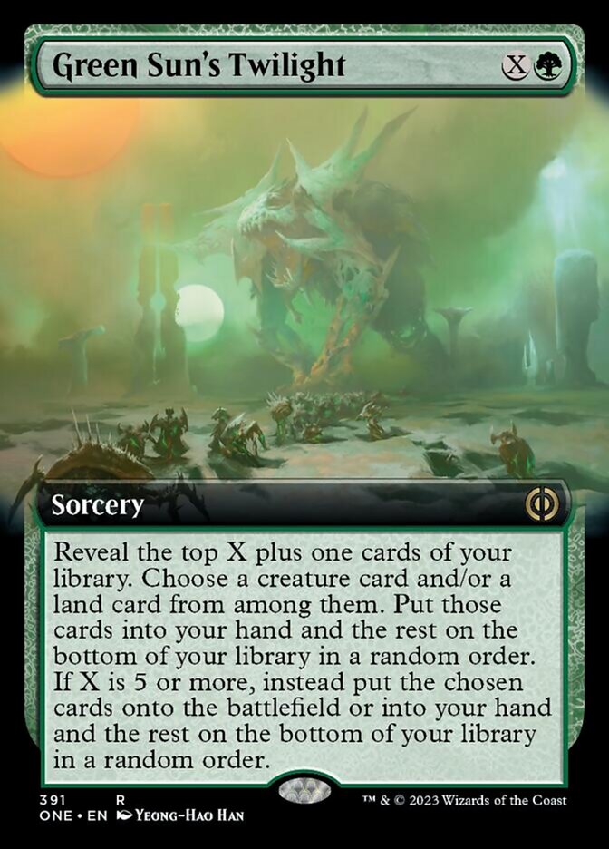 Green Sun's Twilight (Extended Art) [Phyrexia: All Will Be One] | GnG Games