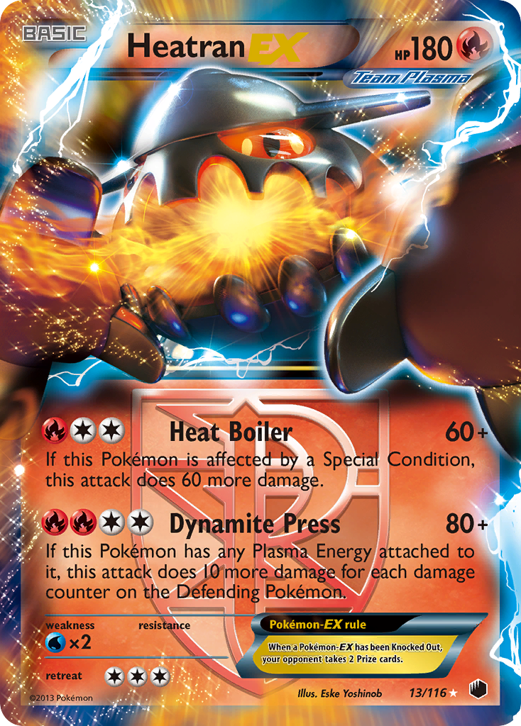 Heatran EX (13/116) [Black & White: Plasma Freeze] | GnG Games