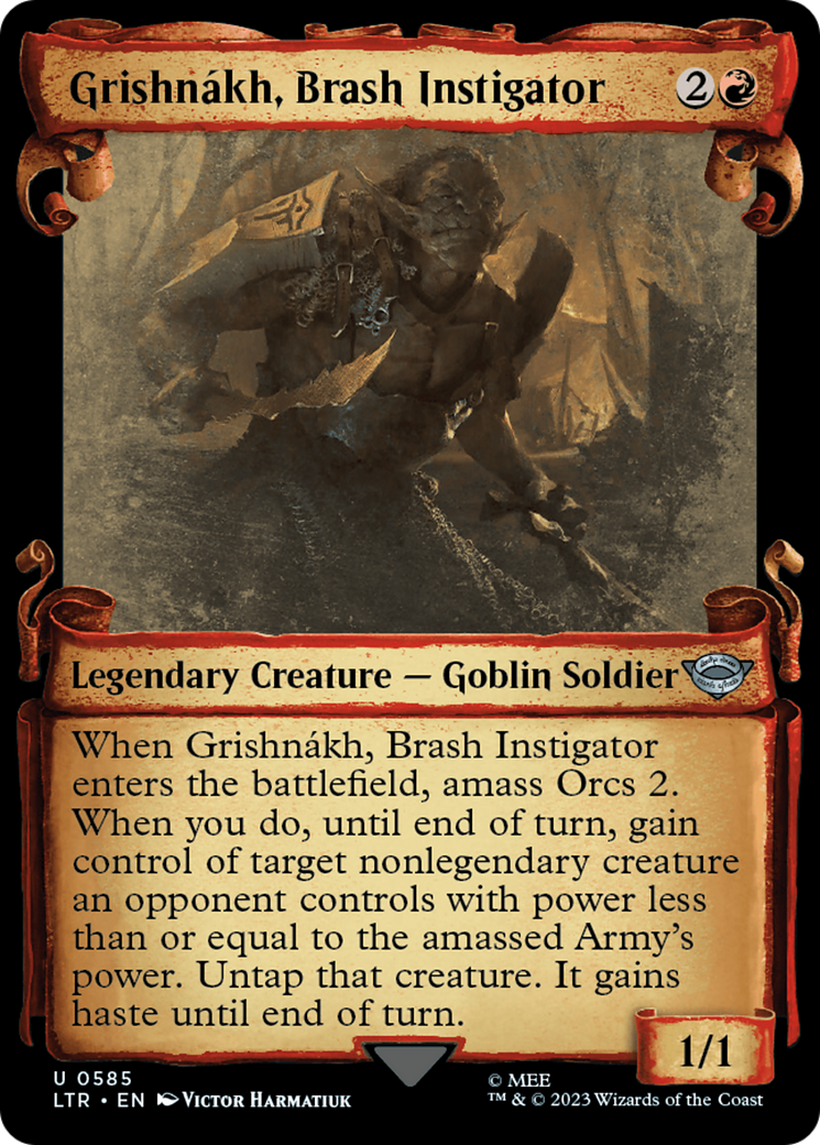 Grishnakh, Brash Instigator [The Lord of the Rings: Tales of Middle-Earth Showcase Scrolls] | GnG Games