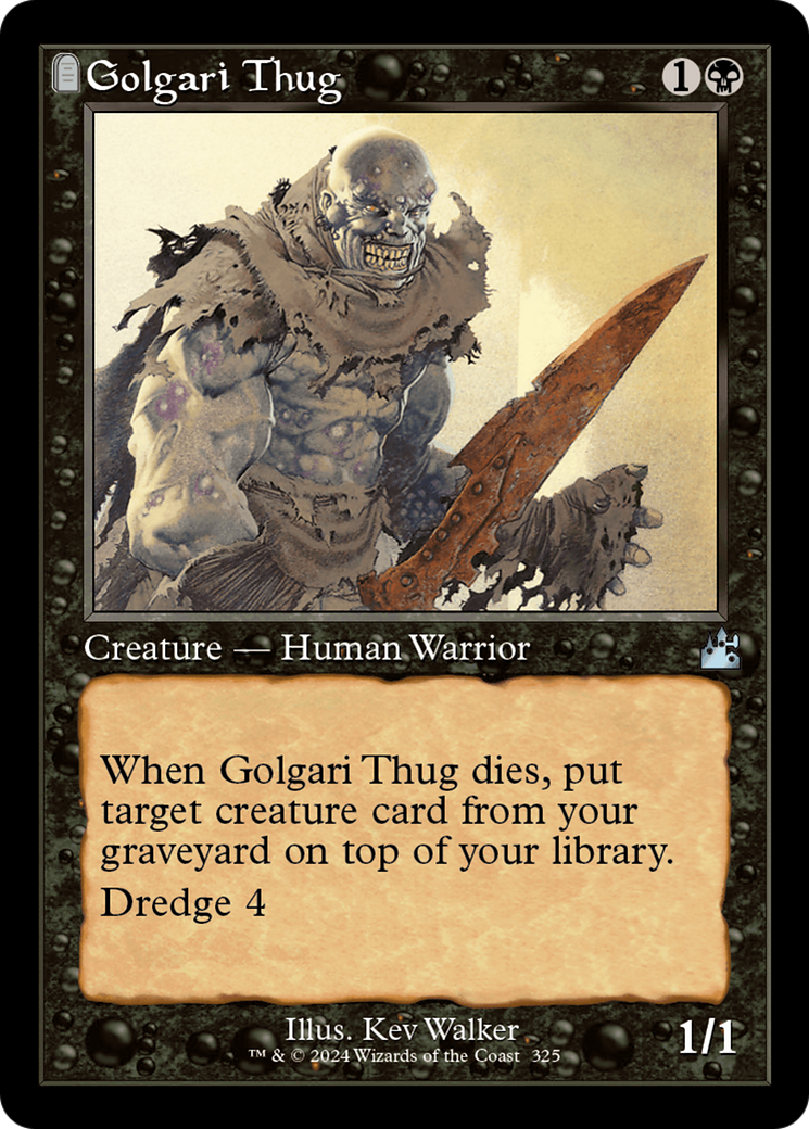 Golgari Thug (Retro Frame) [Ravnica Remastered] | GnG Games