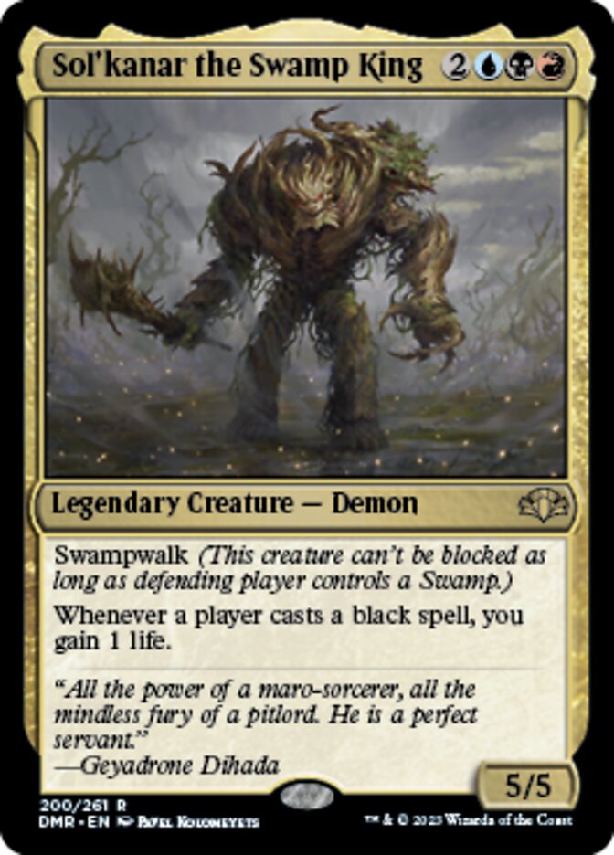 Sol'kanar the Swamp King [Dominaria Remastered] | GnG Games