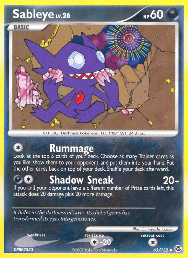 Sableye (63/132) [Diamond & Pearl: Secret Wonders] | GnG Games