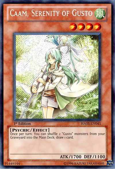 Caam, Serenity of Gusto [HA05-EN041] Secret Rare | GnG Games