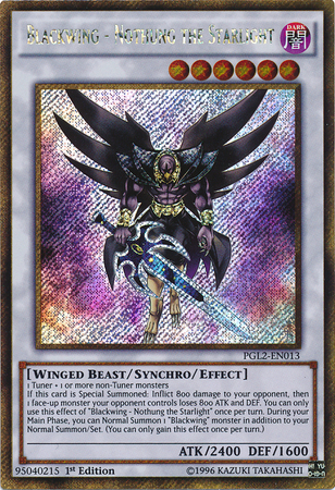 Blackwing - Nothung the Starlight [PGL2-EN013] Gold Secret Rare | GnG Games