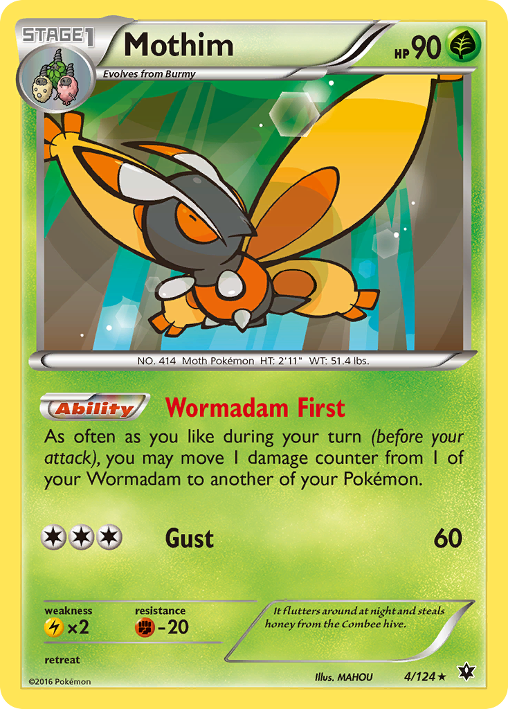 Mothim (4/124) [XY: Fates Collide] | GnG Games