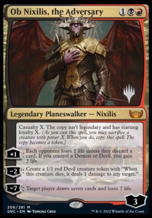 Ob Nixilis, the Adversary (Promo Pack) [Streets of New Capenna Promos] | GnG Games