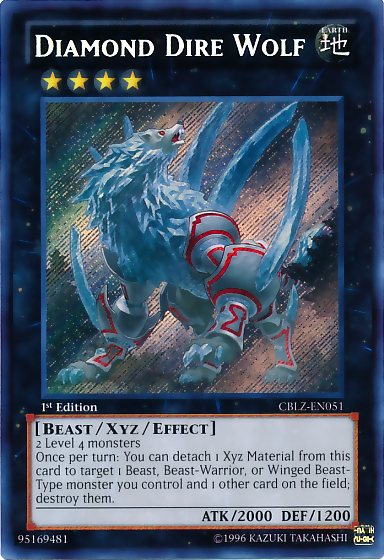 Diamond Dire Wolf [CBLZ-EN051] Secret Rare | GnG Games