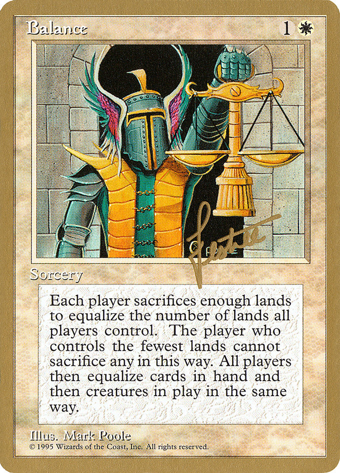 Balance (Bertrand Lestree) [Pro Tour Collector Set] | GnG Games