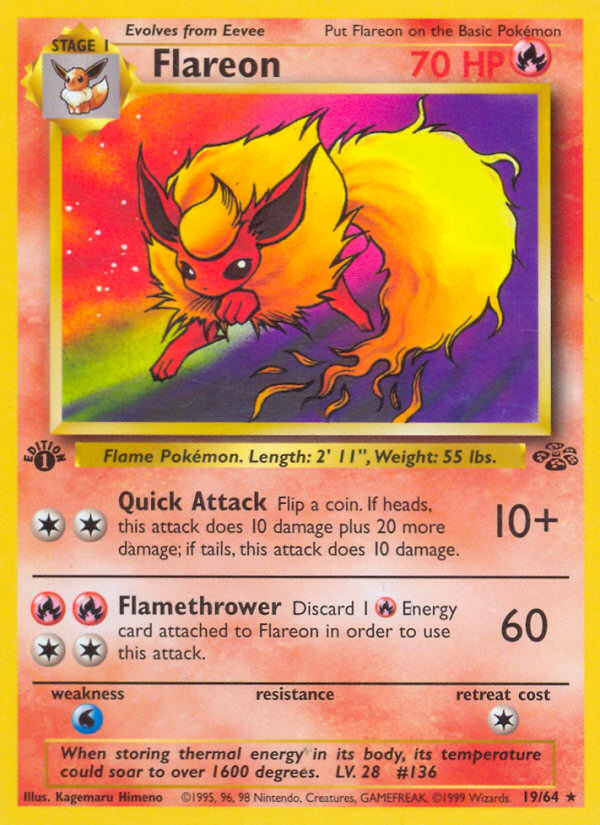 Flareon (19/64) [Jungle 1st Edition] | GnG Games