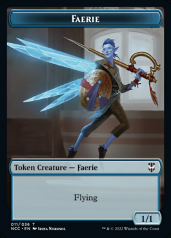 Faerie // Rogue Double-sided Token [Streets of New Capenna Commander Tokens] | GnG Games