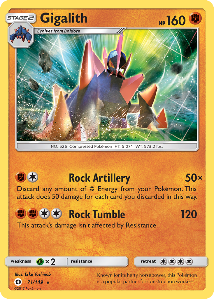 Gigalith (71/149) [Sun & Moon: Base Set] | GnG Games