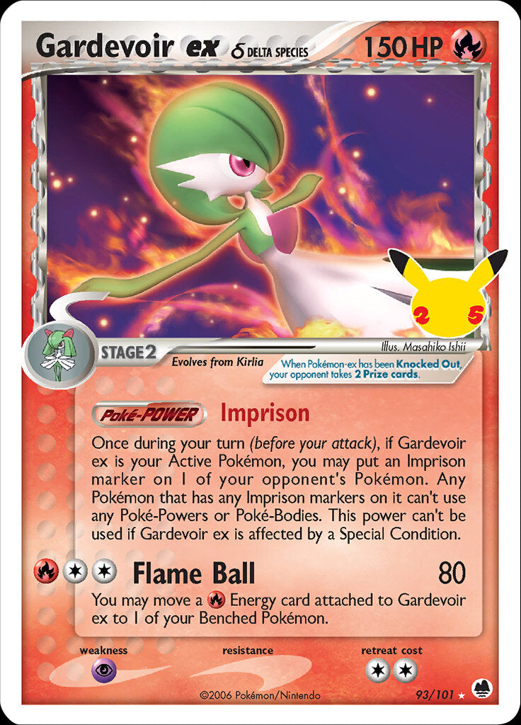 Gardevoir ex (93/101) (Delta Species) [Celebrations: 25th Anniversary - Classic Collection] | GnG Games