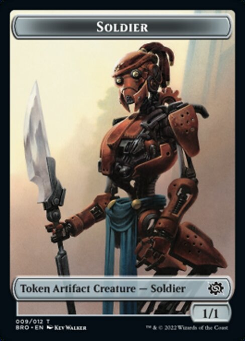 Powerstone // Soldier (009) Double-Sided Token [The Brothers' War Tokens] | GnG Games