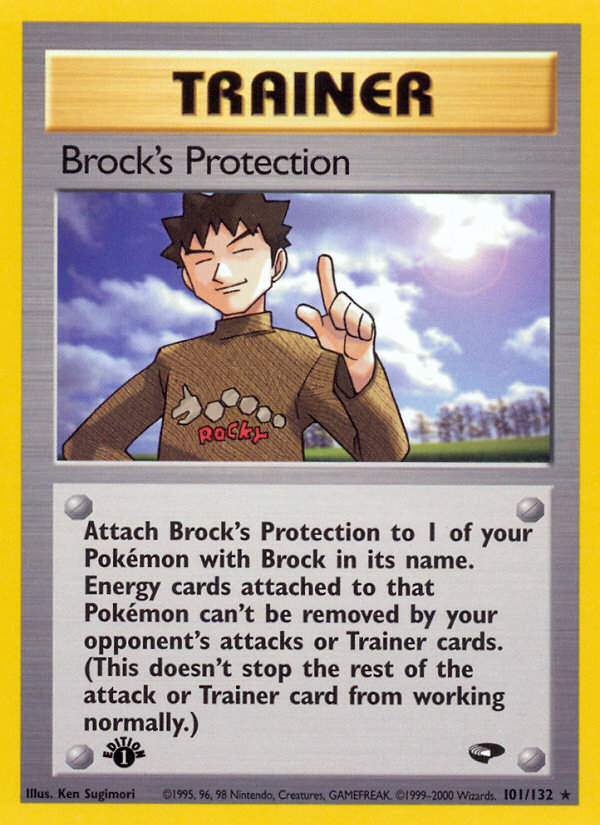 Brock's Protection (101/132) [Gym Challenge 1st Edition] | GnG Games
