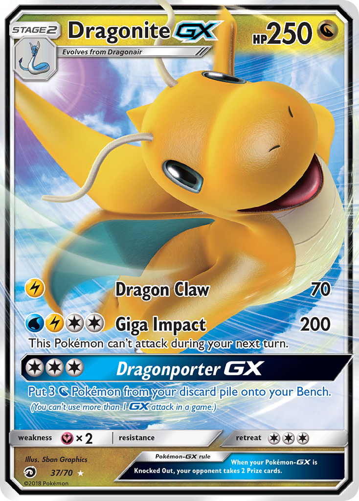 Dragonite GX (37/70) [Sun & Moon: Dragon Majesty] | GnG Games