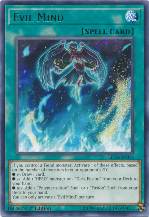 Evil Mind [LED5-EN016] Rare | GnG Games