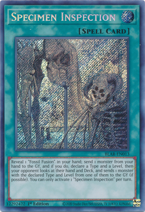 Specimen Inspection [BLAR-EN013] Secret Rare | GnG Games