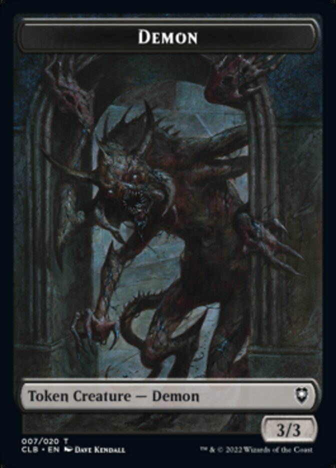 Treasure // Demon Double-sided Token [Commander Legends: Battle for Baldur's Gate Tokens] | GnG Games