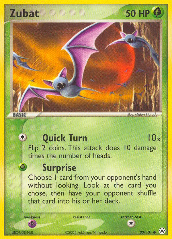 Zubat (83/101) [EX: Hidden Legends] | GnG Games